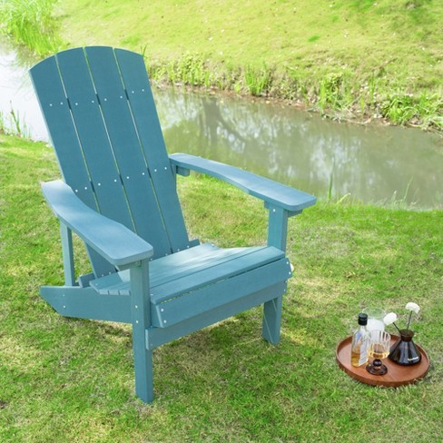 Outdoor Folding Adirondack Chair, Weather Resistant Outdoor Patio Chair, Outdoor Adjustable Lounge Chairs for Yard Garden Patio Poolside - image 1 of 4