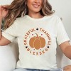 Simply Sage Market Grateful Thankful Blessed Circle Short Sleeve Tee - 2 of 4