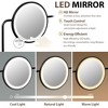 40" Makeup Vanity Desk with 3-Mode Lighted Mirror & Wireless Charging Station , Vanity Table with Drawer & 3 Open Shelves, Dressing Table for Bedroom - 2 of 4