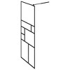 VidaXL Walk-in Shower Wall with Clear ESG Glass 31.5 in.x76.8 in. Black - 4 of 4