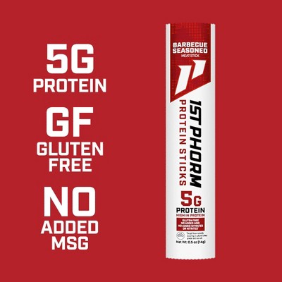 1st Phorm Seasoned BBQ Protein Mini Meat Sticks - 7oz/14ct