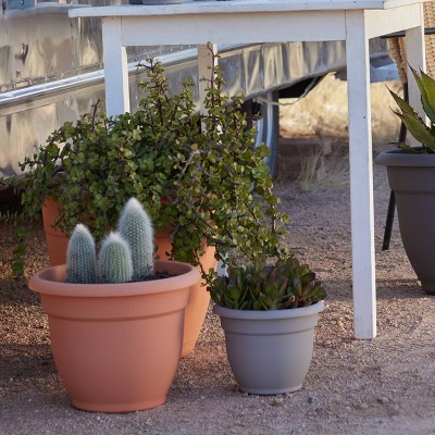 Ariana 17'' Muted Terra Cotta Self-Watering Indoor/Outdoor Planter