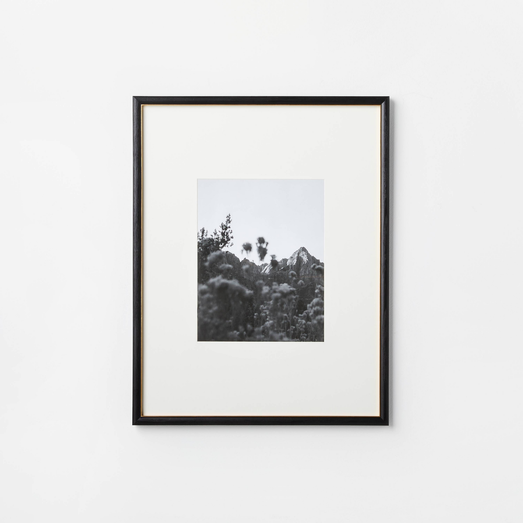20"x26" Matted to 11"x14" Gallery Wall Frame Black/Brass - Threshold™ designed with Studio McGee