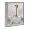 Stupell Industries Baby Giraffe Bath Time, 12" x 12" - 3 of 4