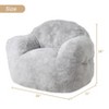 Large Bean Bag Chair for Kids Adults, Living Room Furniture Beanbag Couch Sofa, Soft Fluffy Faux Fur Bean Bag Lazy Sofa for Gaming Reading - 4 of 4
