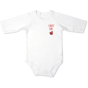 Pavilion Gift Company - Ladybug - 0-6 Months 3/4 Length Sleeve Onesie - Leotards and Bodysuits - 1 of 4