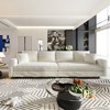 Lycvki 102.4 " Plush Corduroy 4-Seat Sofa Deep Seat Couches with Soft Pillows - 2 of 4