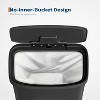 21 Gallon / 80 Liter Stainless Steel Trash Can,For Office, Bathroom, Dining Room - 4 of 4
