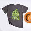 Simply Sage Market Women's Good Witch Broom Short Sleeve Garment Dyed Tee - 2 of 4
