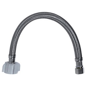 Certified Appliance Accessories® Braided Stainless Steel Toilet Supply Line, 3/8 In. FCM x 7/8 In. Female Ballcock - 1 of 4