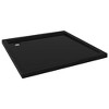 VidaXL Square ABS Shower Base Tray Black 31.5 in.x31.5 in. - 2 of 4