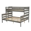 NicBex Twin XL over Queen Bunk Bed Convertible Design Bed Frame with Full Length Guardrails and Ladder, No Spring Box Required - 3 of 4