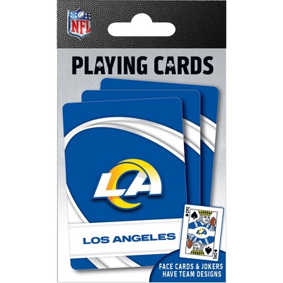 MasterPieces Officially Licensed NFL Los Angeles Rams Playing Cards - 54 Card Deck for Adults