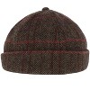 Epoch Hats Company Men's Plaid Retro Rolled Cuff Fisherman Wool Cap - 4 of 4