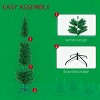 TopComfy Christmas Tree Stands Artificial Christmas Tree with Realistic Branches Christmas Interior Decor for Living Room, Green, 31.52"*6.7"*7.09" - 4 of 4