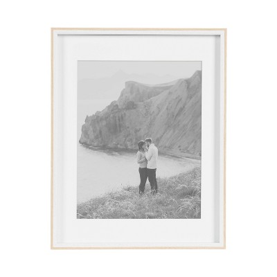 White and Natural Wood 14x18 Picture Frame Set of 3