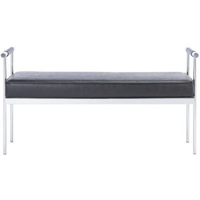 Pim Long Rectangle Bench W/ Arms  - Safavieh
