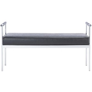 Pim Long Rectangle Bench W/ Arms  - Safavieh - 1 of 4