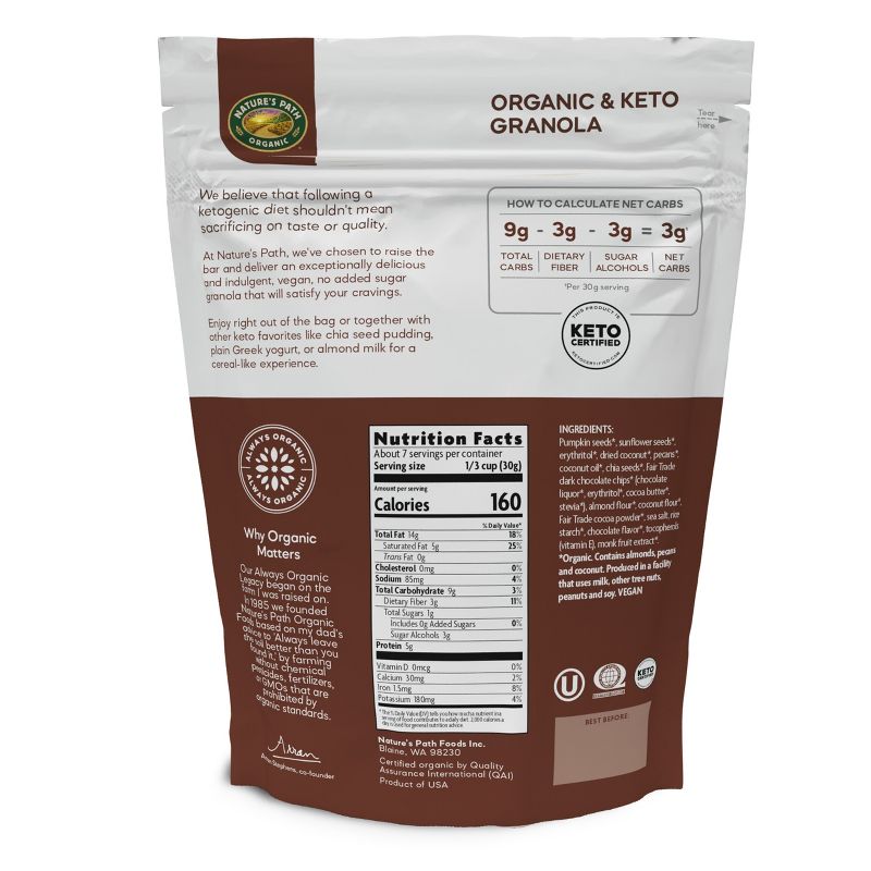 Nature&#39;s Path Ketola Crunch Organic Dark Chocolate Chip Granola - 8oz, 2 of 7