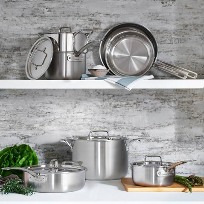 Stainless Steel 8 Qt. Stockpot with Lid and Cool Touch Handles
