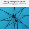 Heynemo Outdoor Patio Umbrella, Patio Umbrella with Push Button Tilt/Crank, Outdoor Umbrella with 8 Sturdy Ribs, Large Umbrella for Backyard - 2 of 4