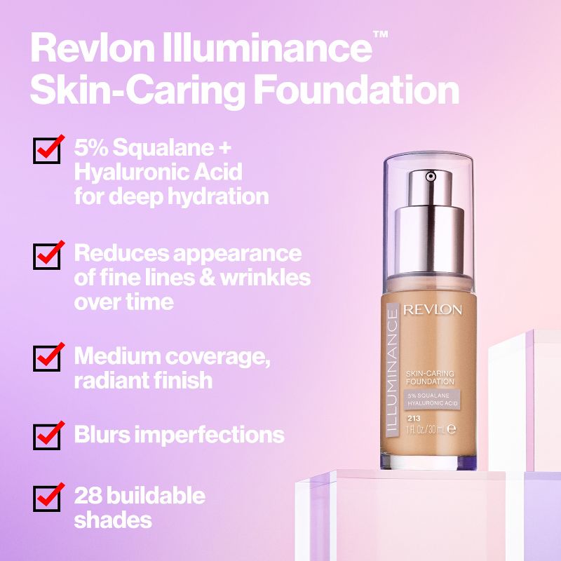 Revlon Illuminance Skin-Caring Foundation - 1 fl oz, 4 of 21