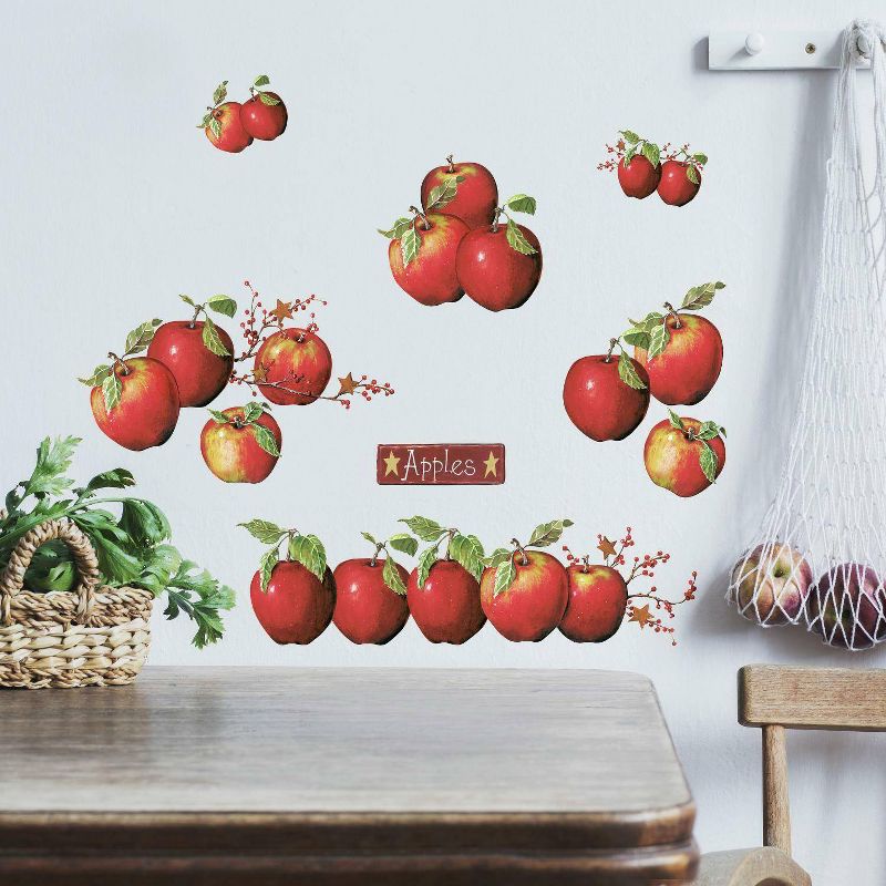 Country Apples Peel and Stick Wall Decal Red - RoomMates, 4 of 8