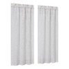 Small Window Curtains Kitchen Curtains with Rod Pocket Farmhouse Curtains Solid Curtains for Bathroom Cafe Window Bedroom Dining Room Light Filtering - 2 of 4