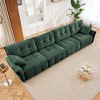 Modern 4 Seater Sofa with Solid Wood Frame and Premium Chenille,Upholstered Sofa with High Resilience Cushions,Living Room or Office Lounge Sofa-Koiai - 2 of 4