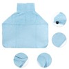 Unique Bargains Drawstring Dog Bathrobe Soft Fast-Drying Dog Towel S Blue - 2 of 4