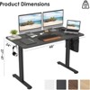 RISOKEYS 48 inch Computer Desk - Adjustable Desk with Spacious Desktop,Headphone Hook for Home Office & Office, Easy to Use - 4 of 4