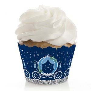 Big Dot of Happiness Fairy Tale Fantasy - Royal Prince and Princess Party Decorations - Party Cupcake Wrappers - Set of 12 - 1 of 4