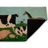 Stupell Industries Friend Indeed Farm Animals Printed Outdoor Door Mat, design by Warren Kimble, 18"x30" - 2 of 4