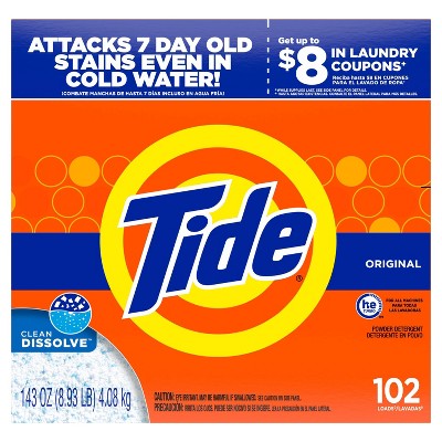 Tide Original Scent Powder Laundry Detergent - 143 oz