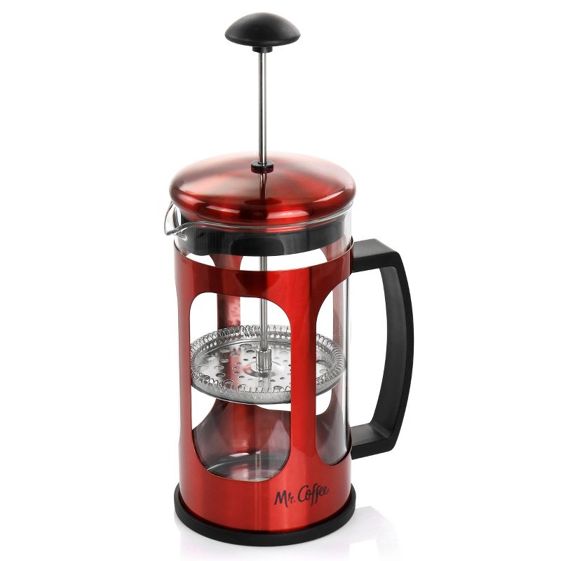 Mr. Coffee 30oz Glass and Stainless Steel French Coffee Press, 4 of 9
