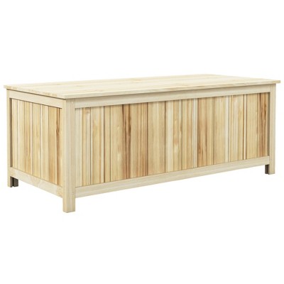 Natural Wood 47.25'' Outdoor Storage Deck Box