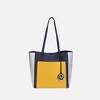 MKF Collection Leah Vegan Leather color-block Women’s Tote Bag by Mia K - 2 of 4