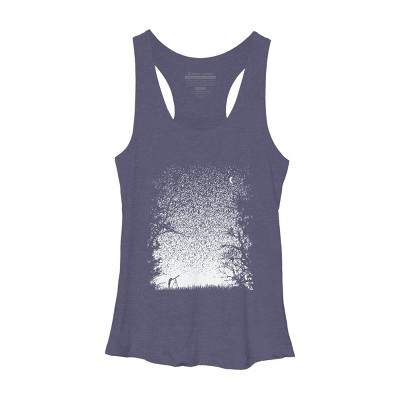 Women's Design By Humans Pixel Space By daletheskater Racerback Tank Top