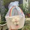 Paaaawaters Cotton Rope Woven Cloud Bag - Handheld Woven Bag, Daily Versatile Rainbow Bag, Cotton Rope Bag, Gift Woven Bag - 3 of 4
