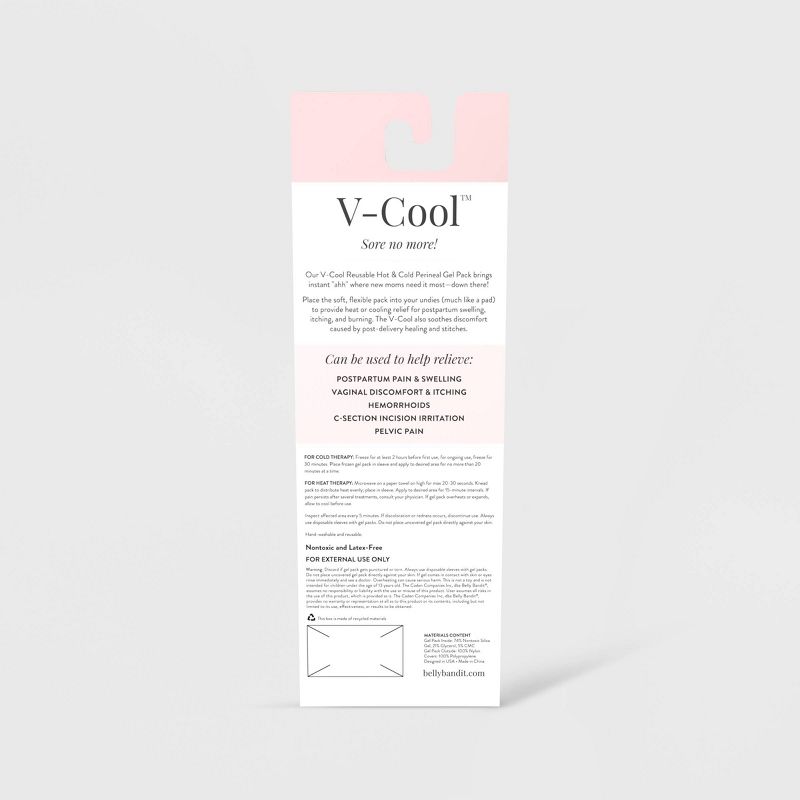 Belly Bandit Reusable V-Cool Hot and Cold Perineal Gel Pack - White One Size, 6 of 7