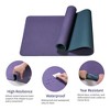 SEVOBAL Yoga Mats Exercise Yoga Mat Non Slip Dual Texture Design Comfortable Durable for Home Gym Fitness, Pink, 72.1"*24"*0.2" - 4 of 4