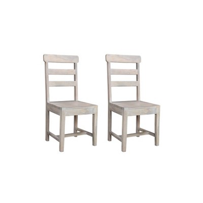 Taran Designs,Kenin Solid Wood Dining Chairs (Set of 2)
