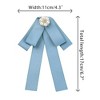 INSPIRE CHIC Women's Ribbon Rhinestone Bowknot Pre-Tied Brooch Bow Ties - 2 of 4