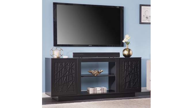 Flonsland TV Stand for TVs up to 56&#34; with Storage Black - Aiden Lane, 2 of 12, play video