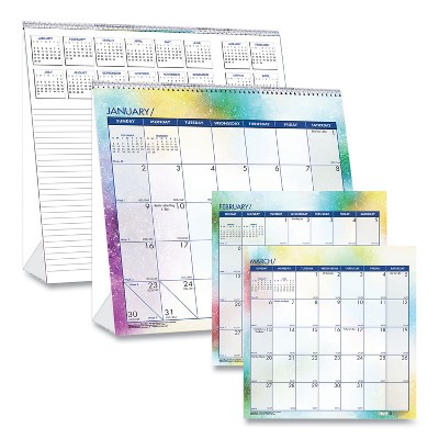 Recycled Cosmos Tent Calendar, Night Sky Artwork, 6 x 6, White/Multicolor Sheets, 12-Month (Jan to Dec): 2026