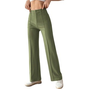 Clearlove Everyday Comfort High-Waist Trousers - Women's Stretch Straight Leg Pant - 1 of 4