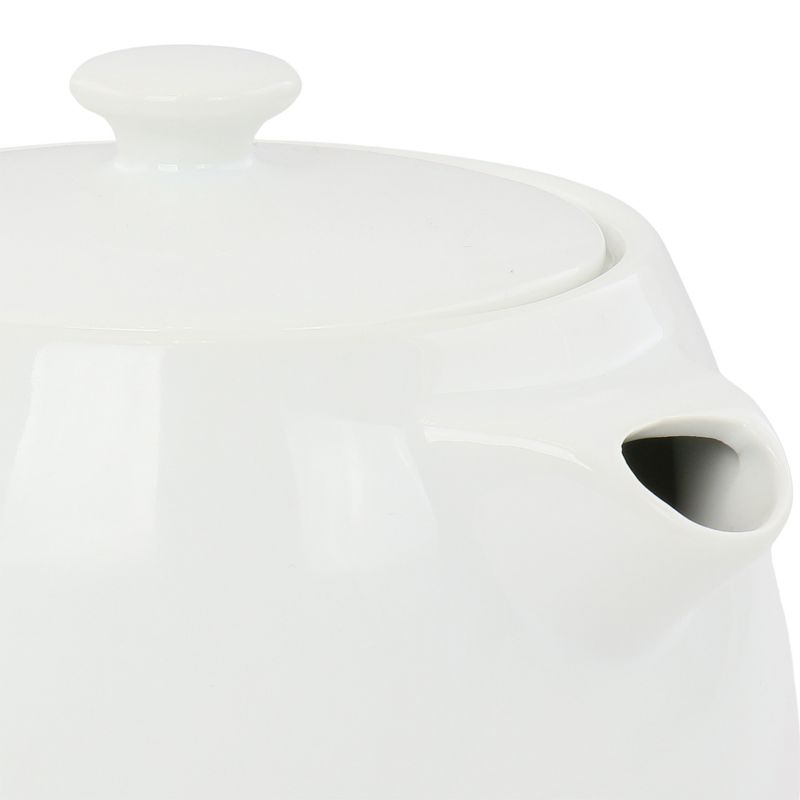 Gibson Our Table Simply White 32 Ounce Porcelain Teapot With Lid, 3 of 7