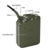 DOMETOUR 20L Metal Jerry Can with Spout ¨C Durable Gasoline Fuel Container for Camping, Emergency, and Outdoor Adventures Red - 4 of 4