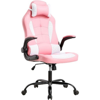 FDW PC Gaming Chair Ergonomic Office Chair Desk Chair with Lumbar Support Flip Up Arms Headrest PU Leather Executive High Back Computer Chair