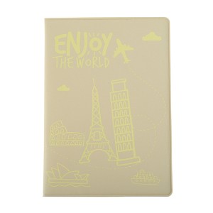 Unique Bargains Heart Airplane Passport Holder 1 Pc - 1 of 4